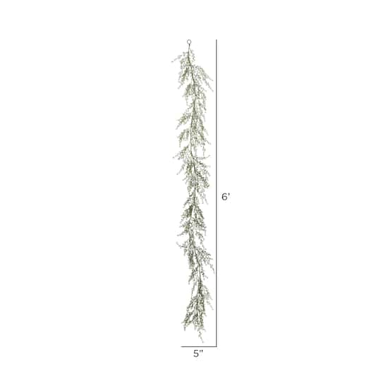 6ft. Green Fairhill Leaf Garland